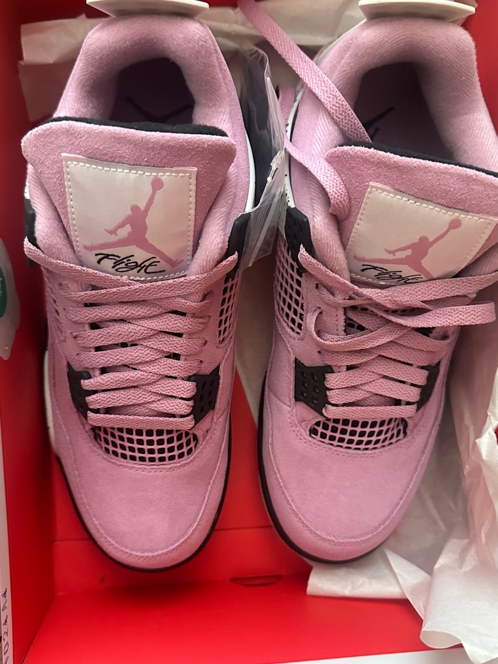 Nike Women’s Air Jordan 4 Retro Suede Basketball Sneakers